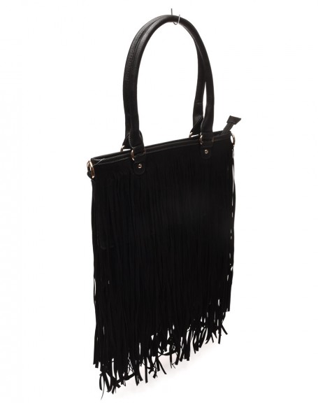 Black bag with fringes