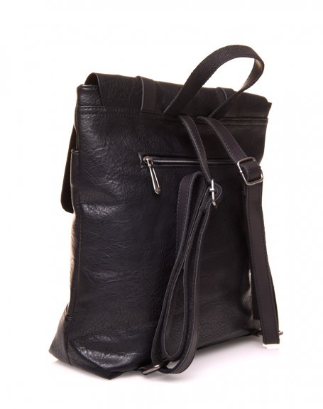 Black vintage backpack