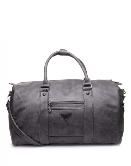 Dark gray travel bag