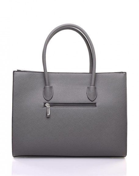 Gray class handbag