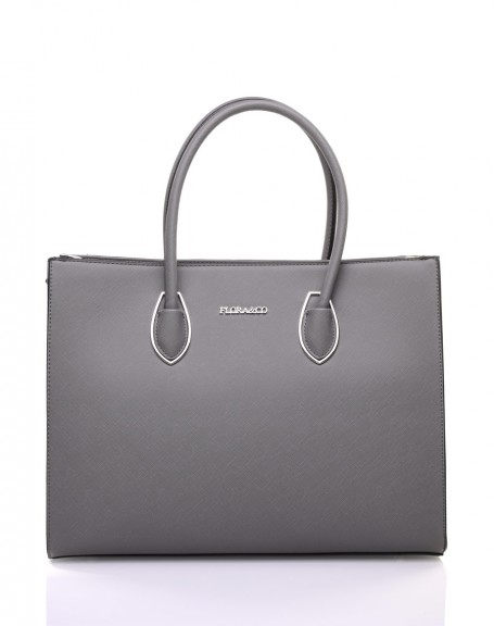 Gray class handbag