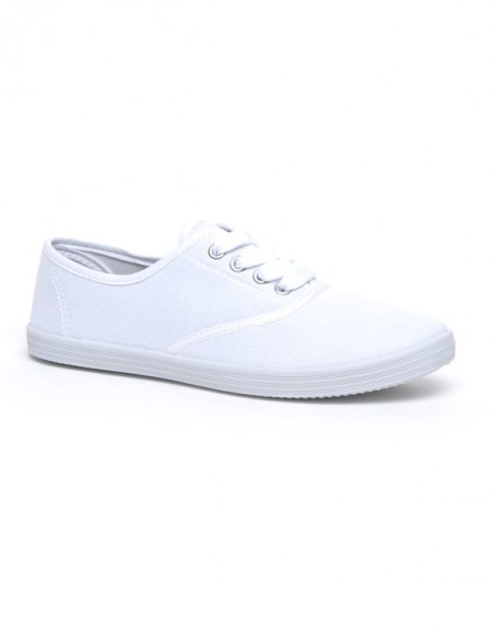 Ideal women's shoes: White tennis