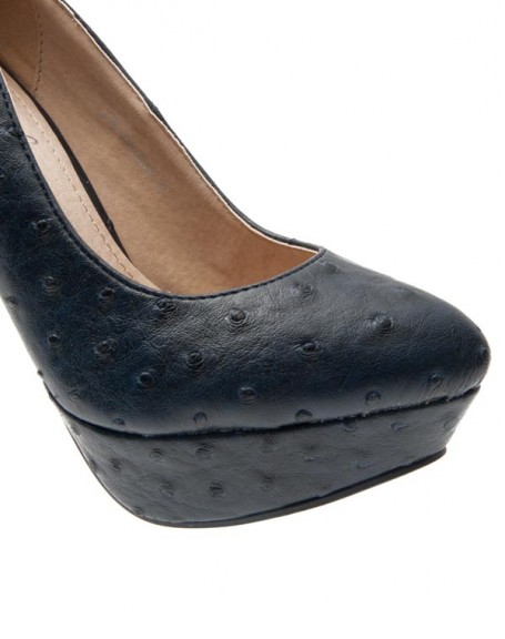 Jennika women's shoes: blue pumps