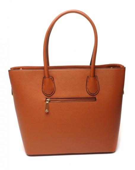 Large camel handbag Flora & Co