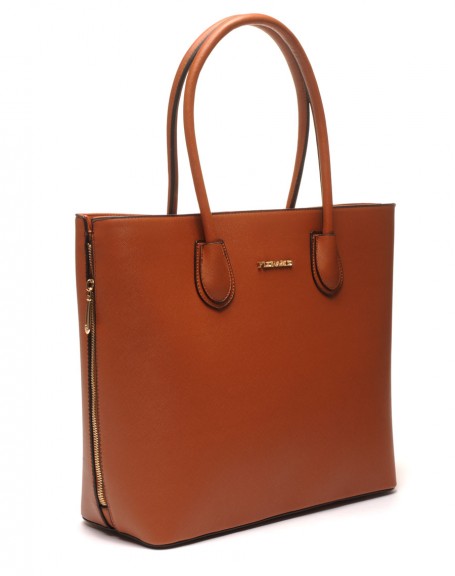 Large camel handbag Flora & Co