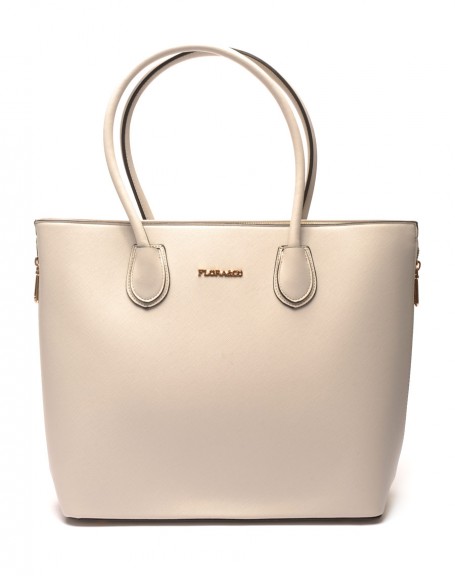 Large light gray handbag Flora & Co