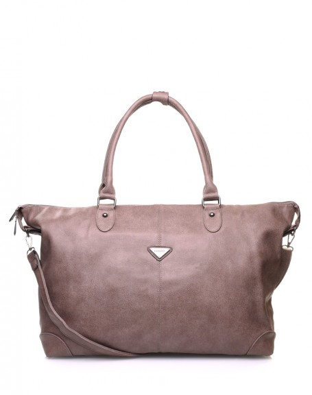 Large taupe tote
