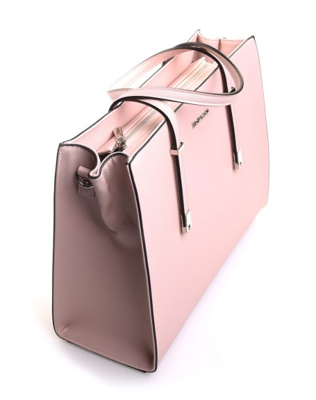 Pale pink handbag