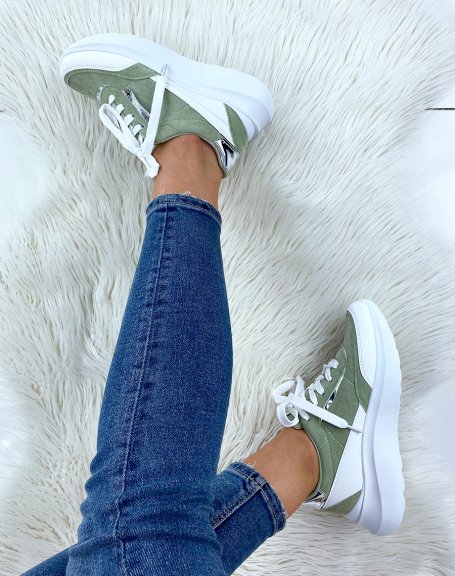 Pastel green sneakers