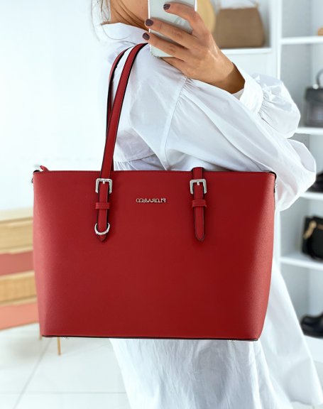 Red class tote bag