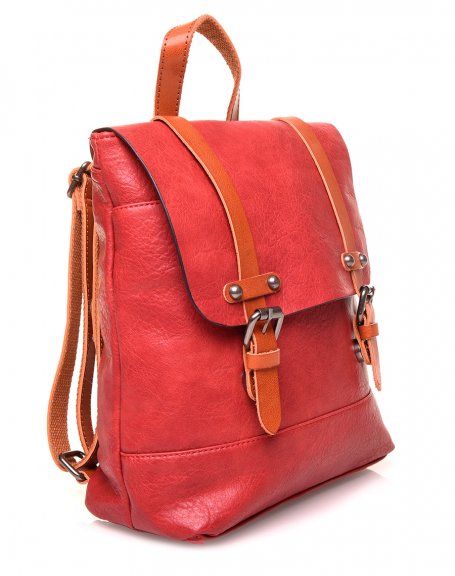 Red vintage mini backpack