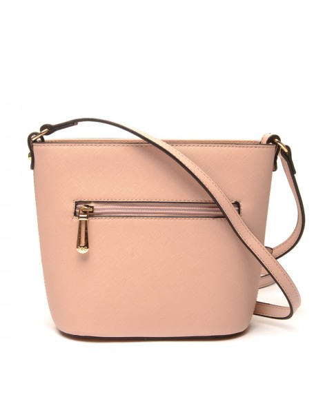 Small pale pink shoulder bag