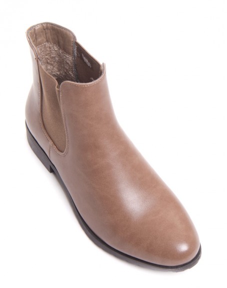 Taupe chelsea boots
