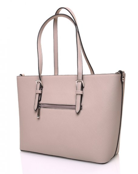 Taupe class tote bag