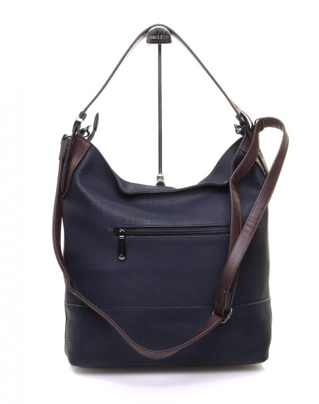 Two-tone blue daily bag