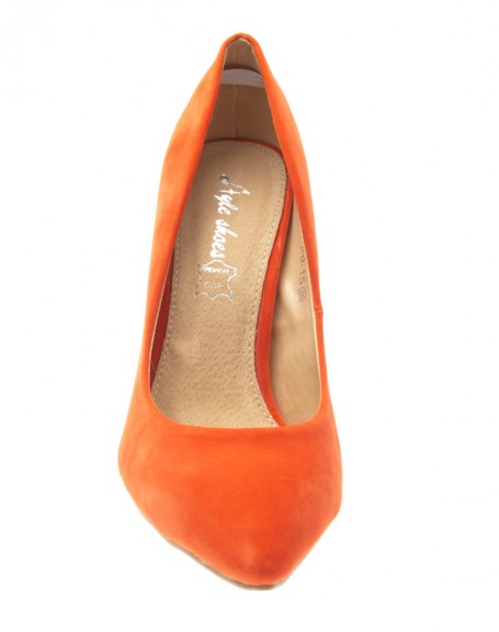 Women's shoe Style Shoes: Orange pump