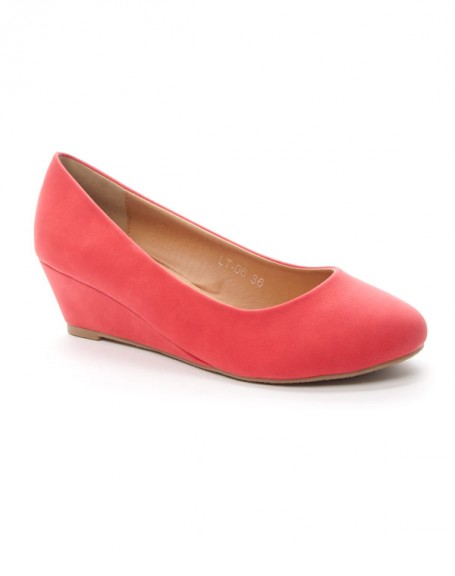 Women's shoes Style Shoes: Coral wedge pump