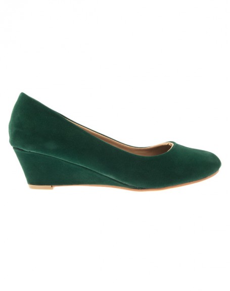 Women's shoes Style Shoes: green wedge pumps