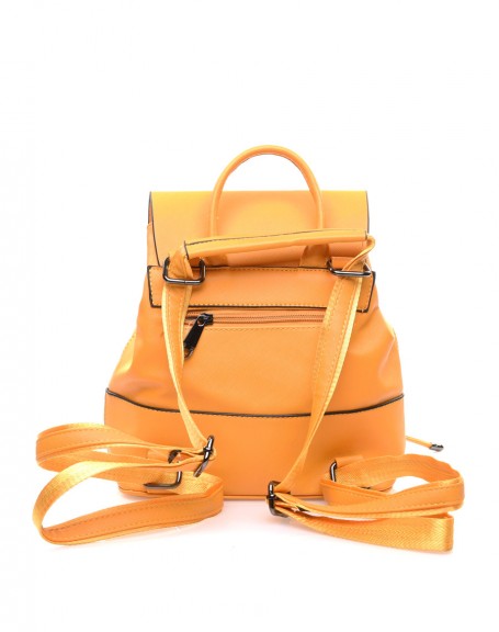 Yellow studded backpack